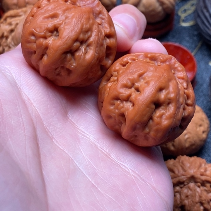 雨***尘文玩核桃吊坠金刚鹦鹉 