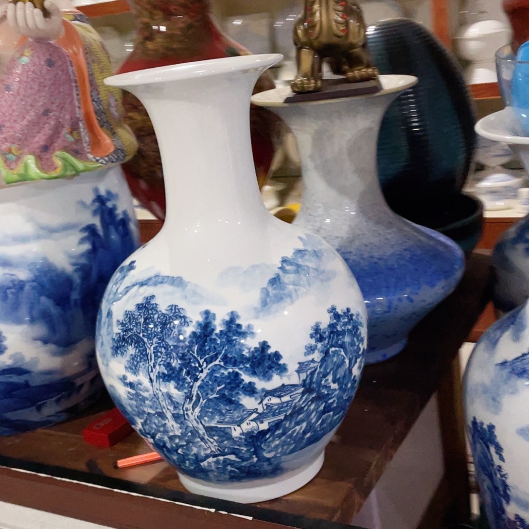 摆件独***雪景德镇陶瓷艺术