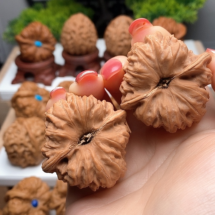 文玩核桃把件39全品凹底