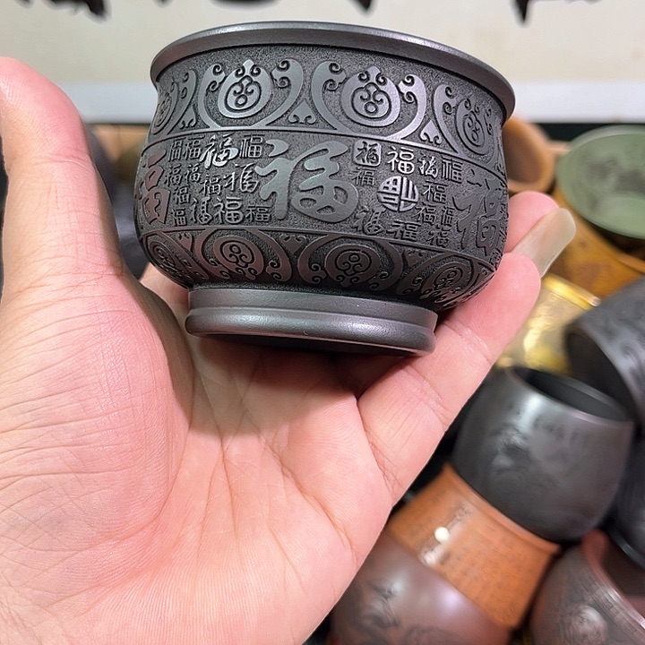 茶杯紫砂全手工紫砂主人杯