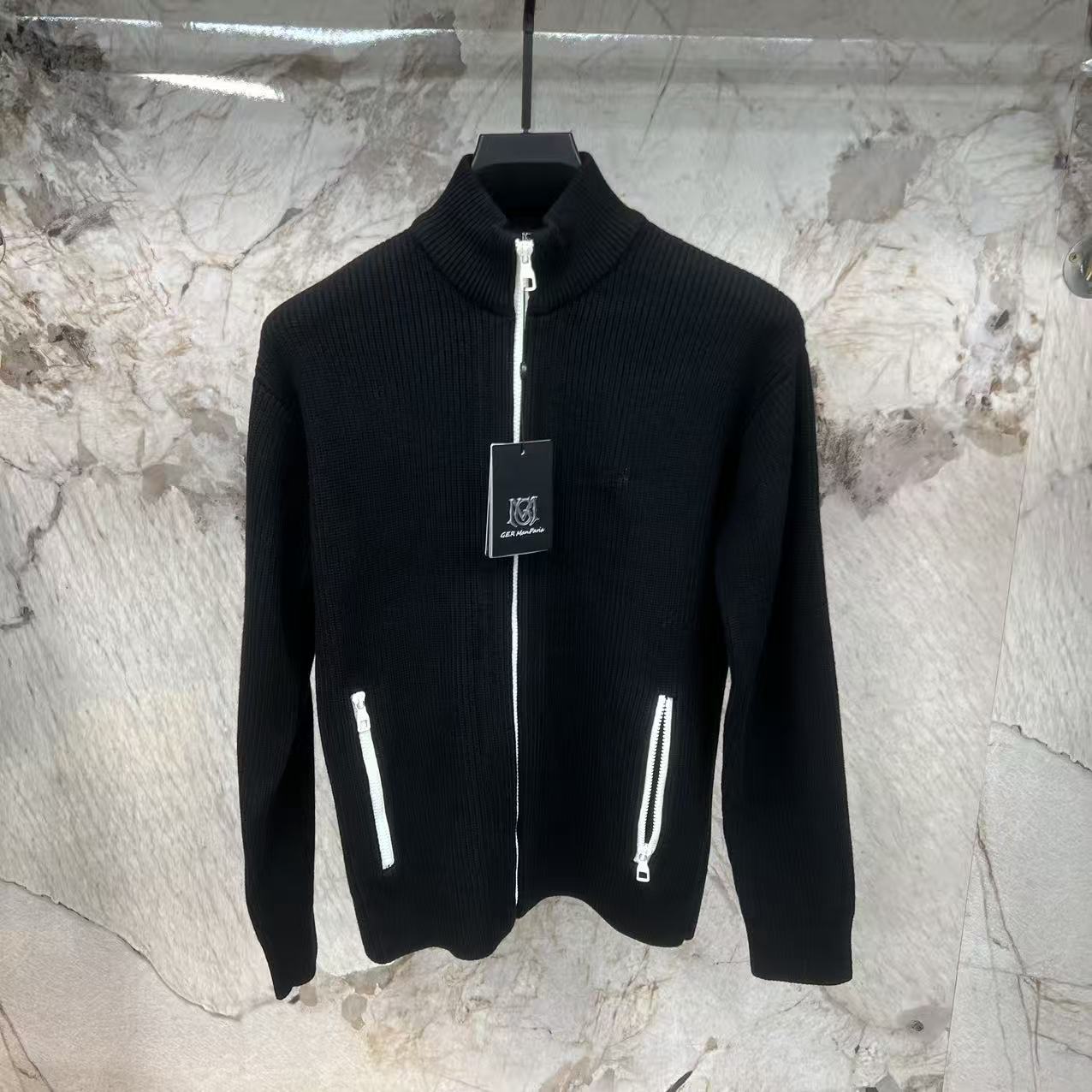 【雅痞专属】冬季男士开衫针织经典款标准翻领外套26150