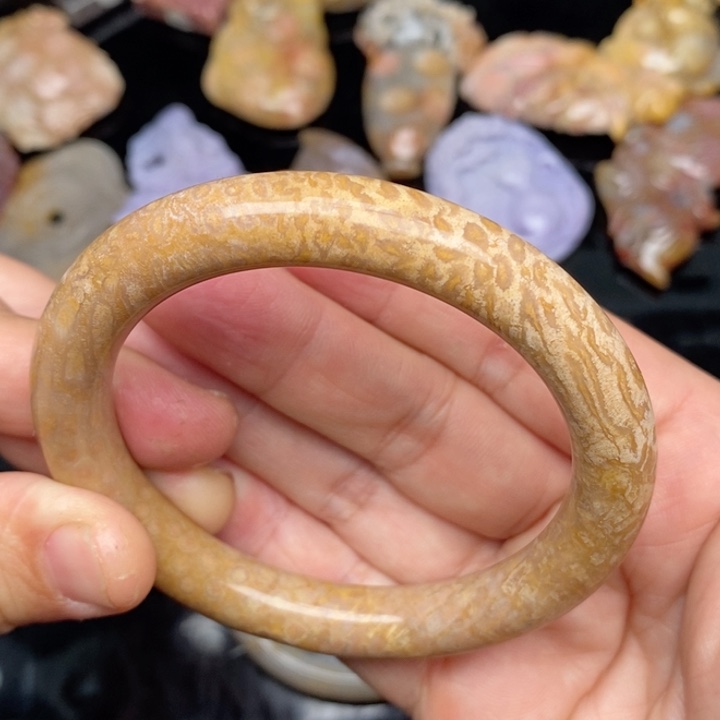 硅化珊瑚（珊瑚玉）手镯未镶嵌57