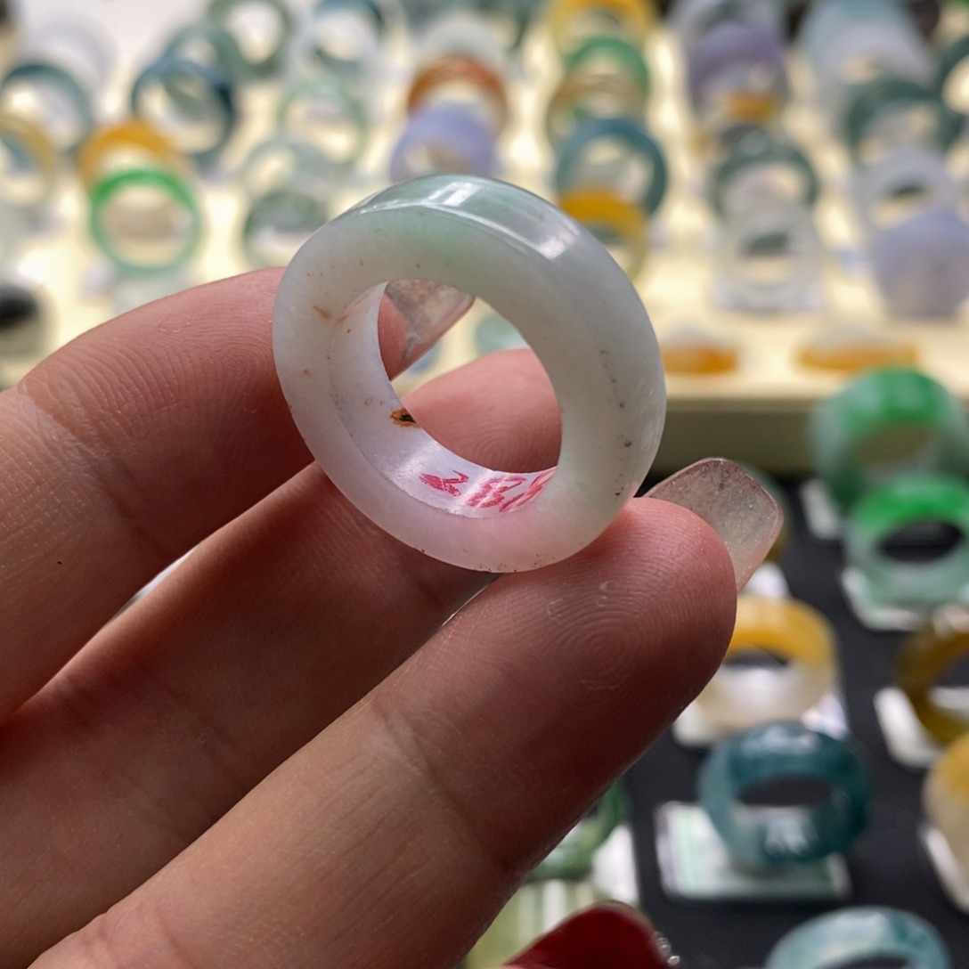 定制翡翠未镶嵌翡翠戒指16-20