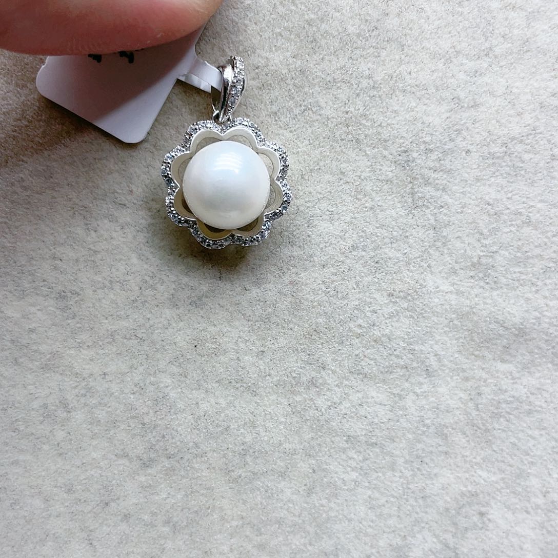 海水珍珠颈饰银S925镶嵌