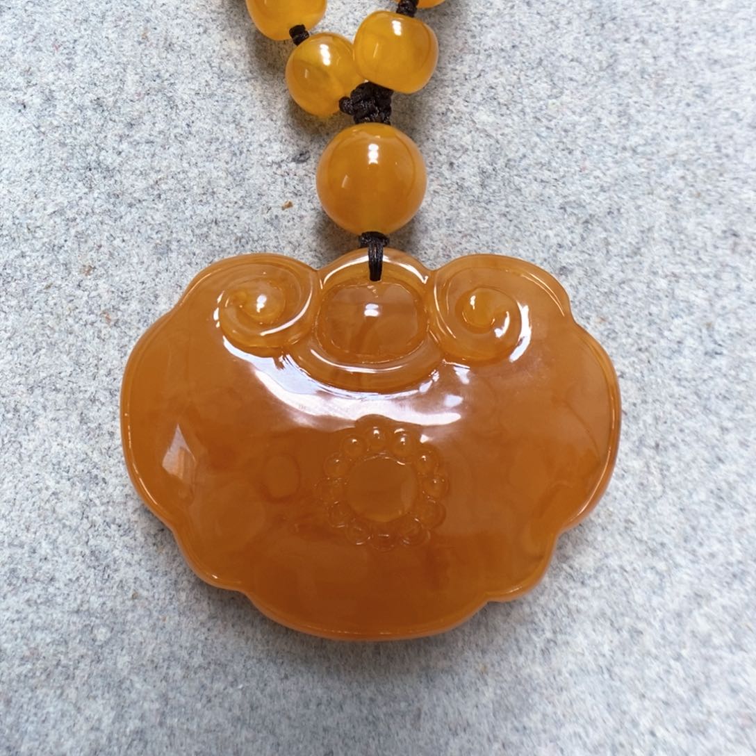 蜜蜡颈饰未镶嵌蜜蜡