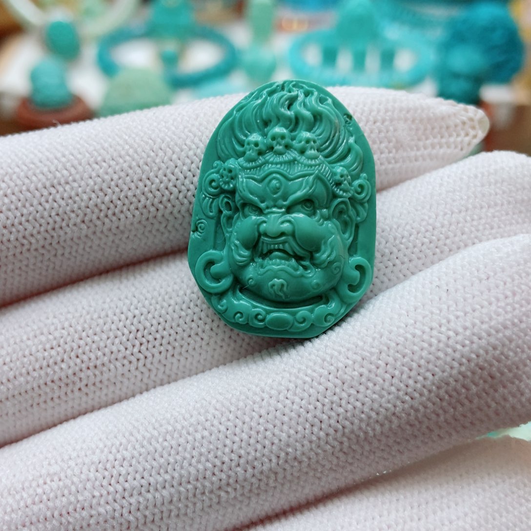 绿松石未镶嵌大黑天