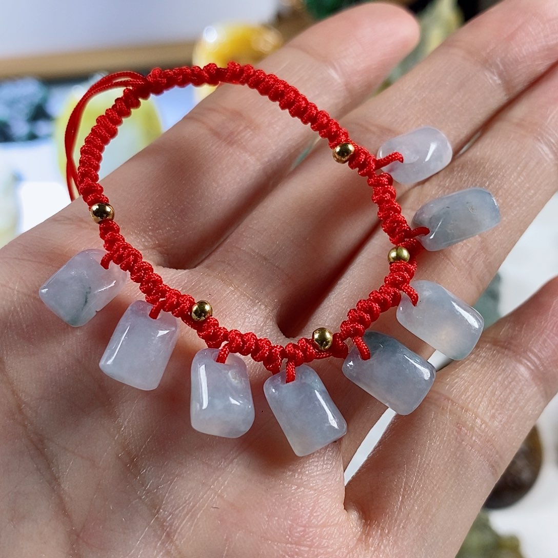 定制翡翠未镶嵌天然a货翡翠手绳