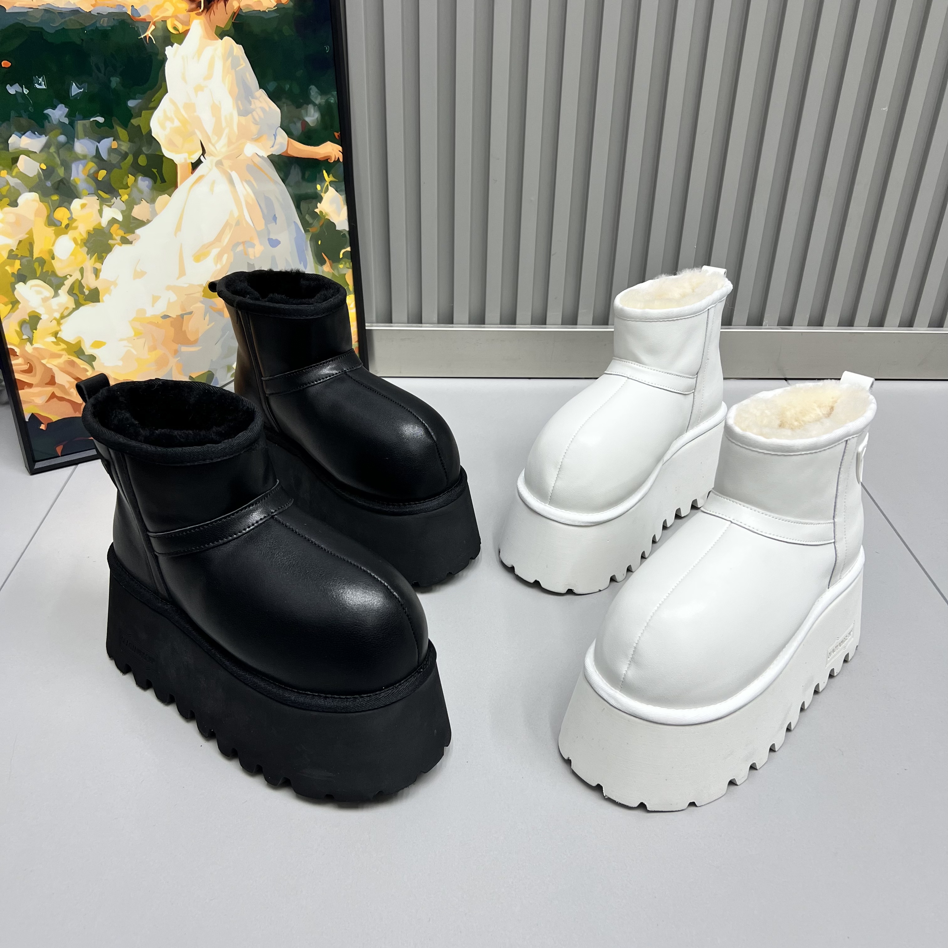 1674-899-2新款时尚百搭休闲冬季厚底雪地靴