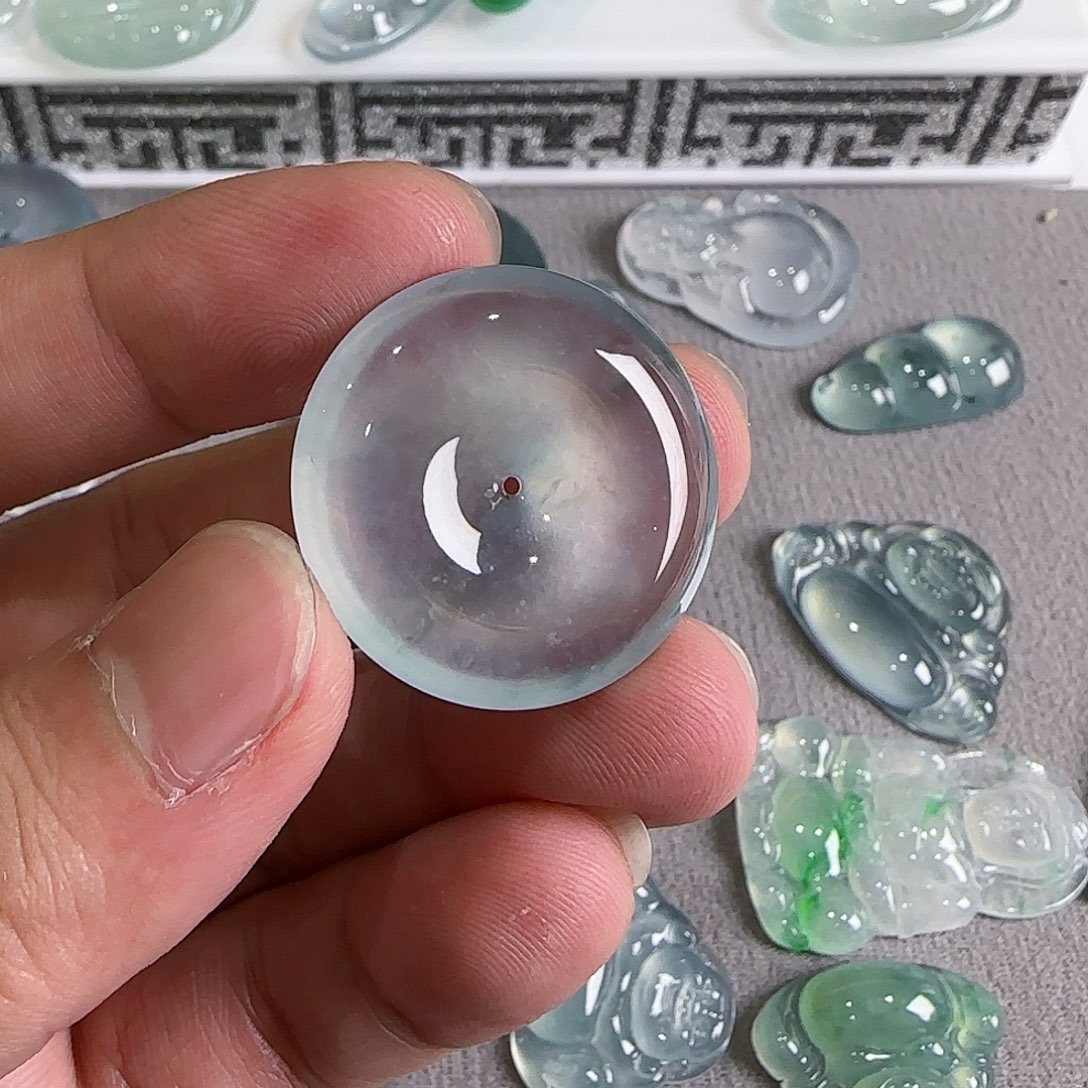 翡翠未镶嵌吊坠(不含链)