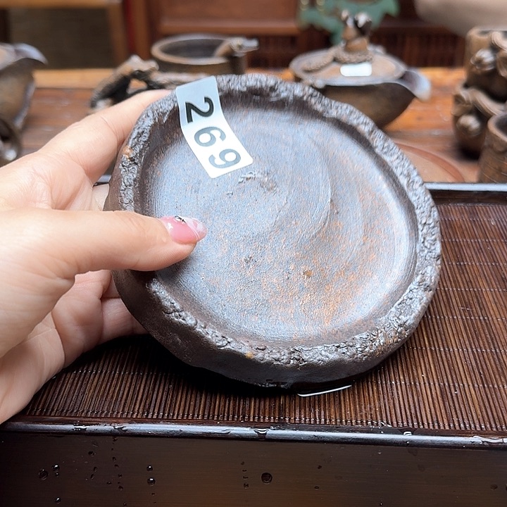 纯手工制作粗陶茶具