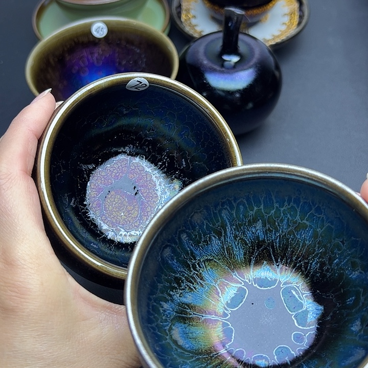 茶盏建窑建盏主人杯微瑕