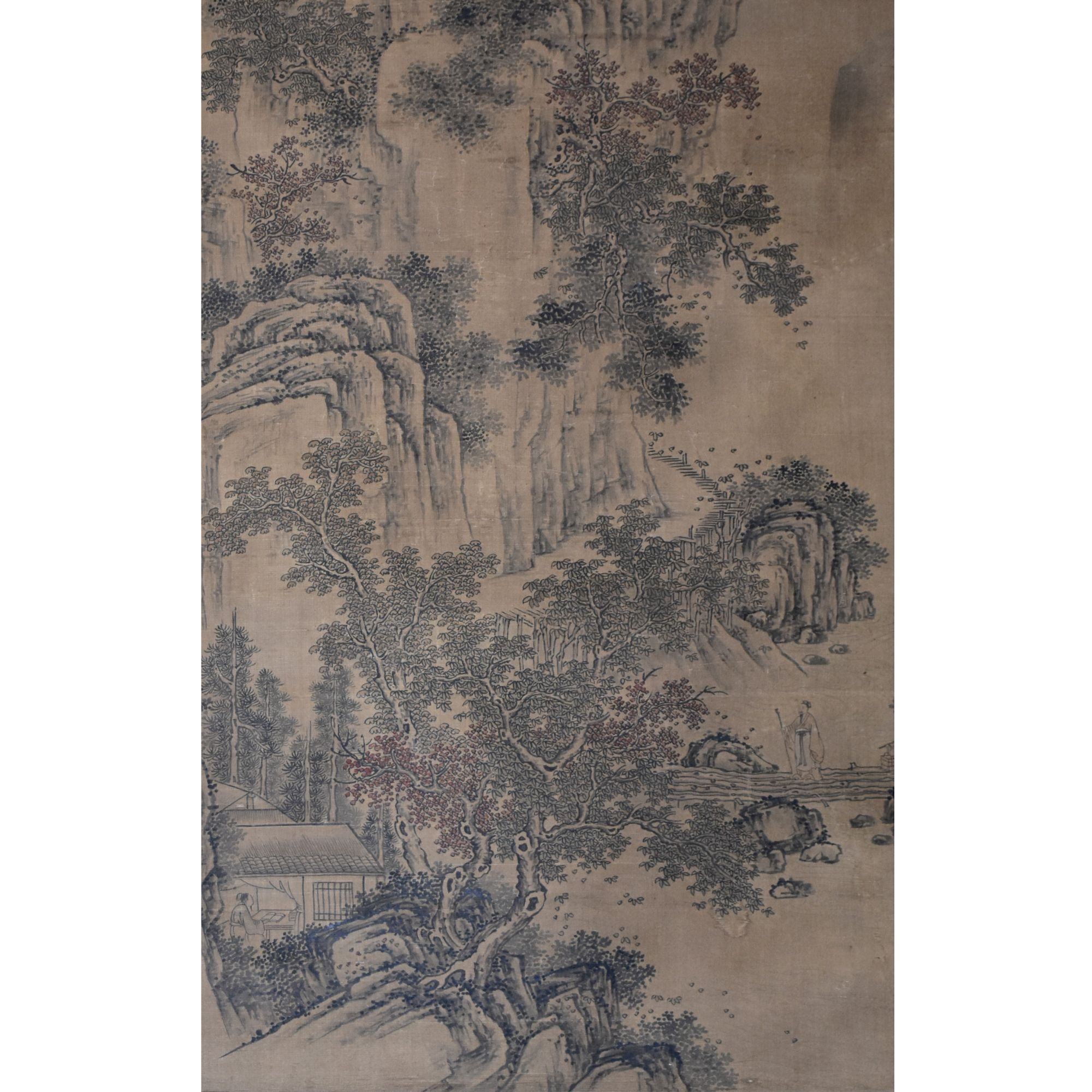 HM9463 秋林访友图 106×58 绢本立轴 5.5平尺