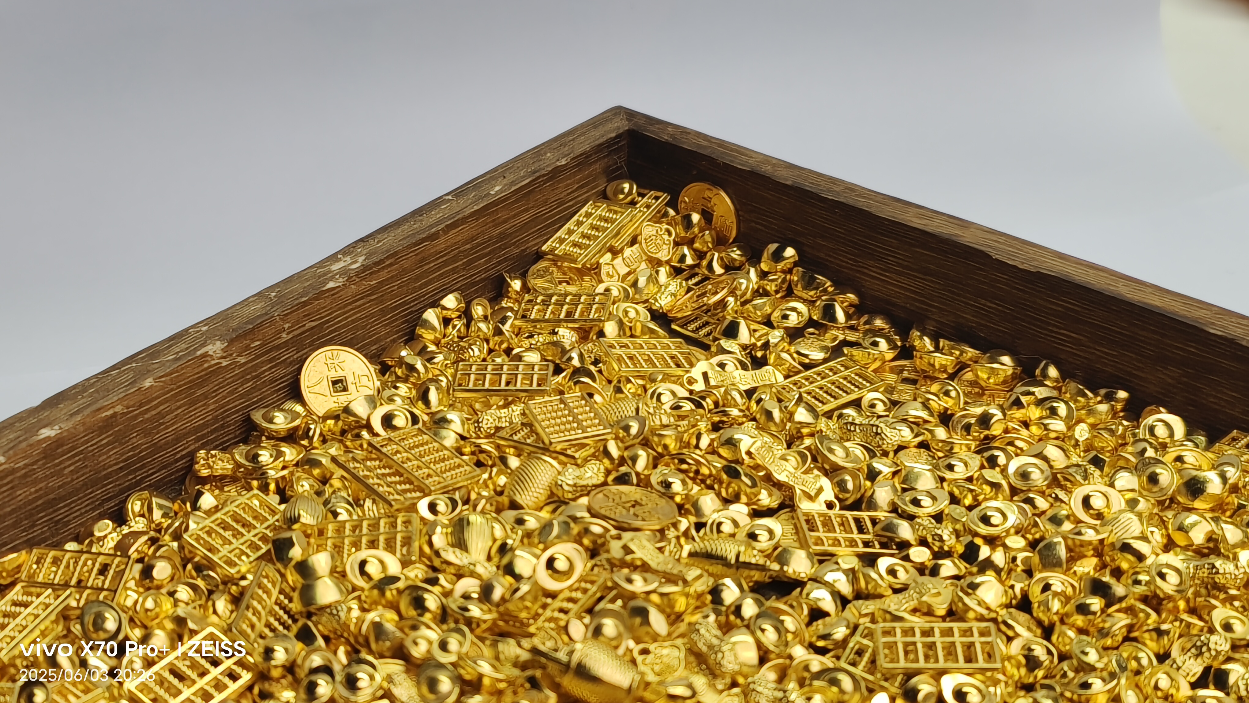 【福福到DIY潮玩】铜合金小元宝聚宝盆金色装饰品家居装饰品摆件