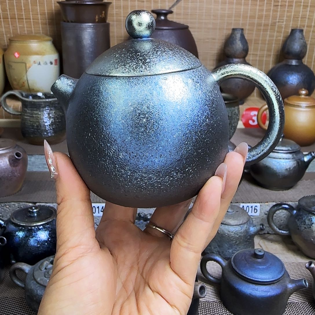 杯自***客建水紫陶柴烧壶200cc