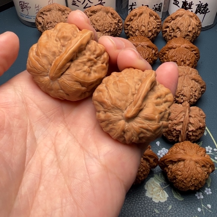 吊坠文玩核桃蛤蟆头一帆风顺