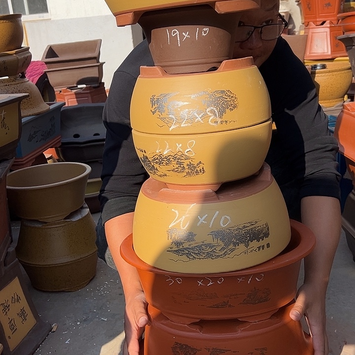 紫砂花盆紫砂花盆