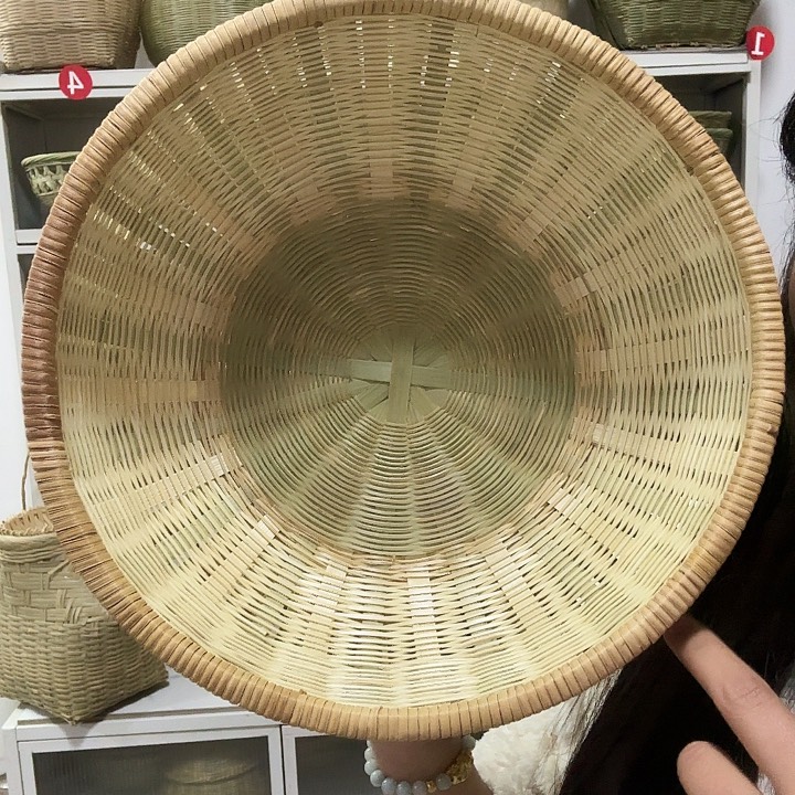 竹编工艺品收纳筐馒头筐
