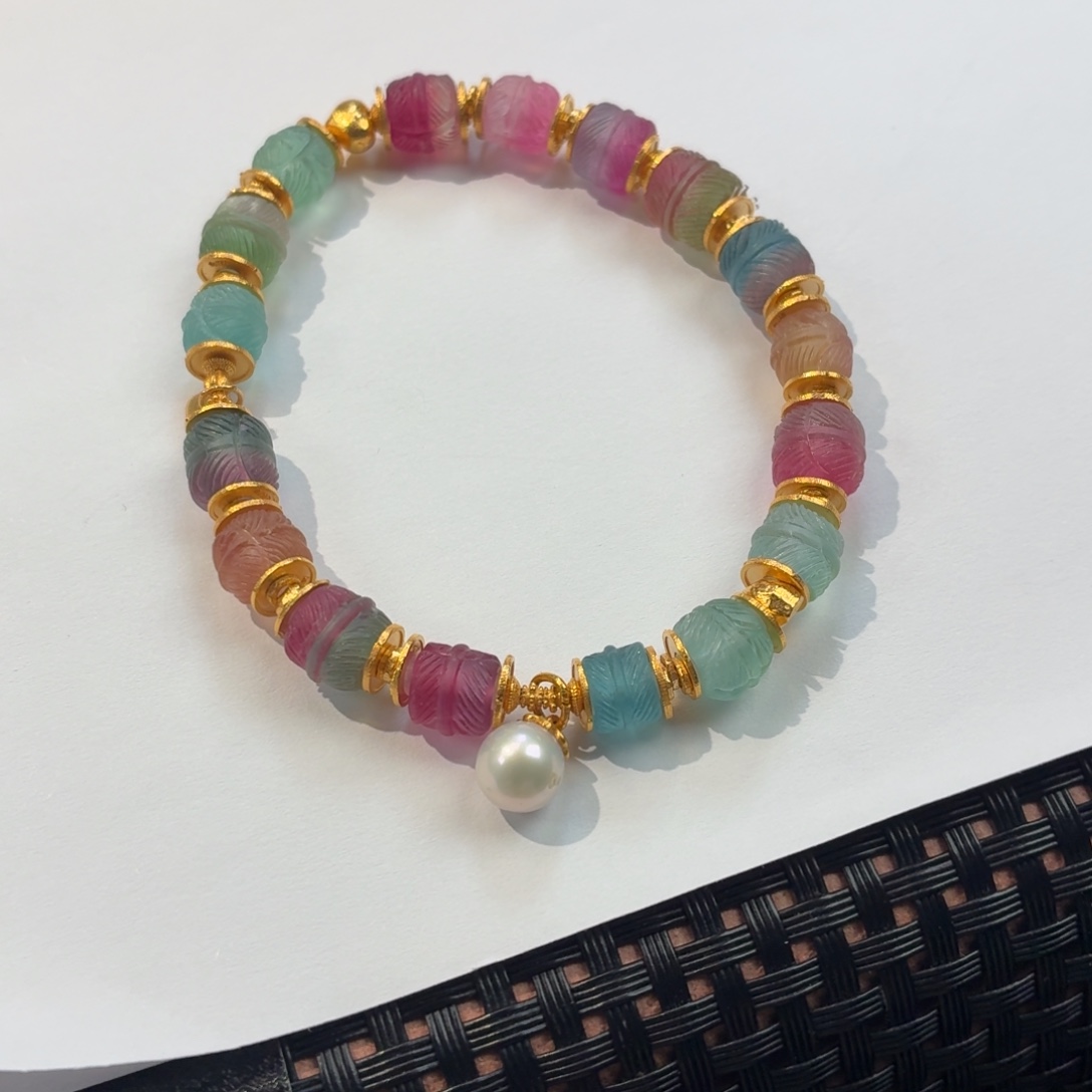 碧玺手链未镶嵌碧玺手链