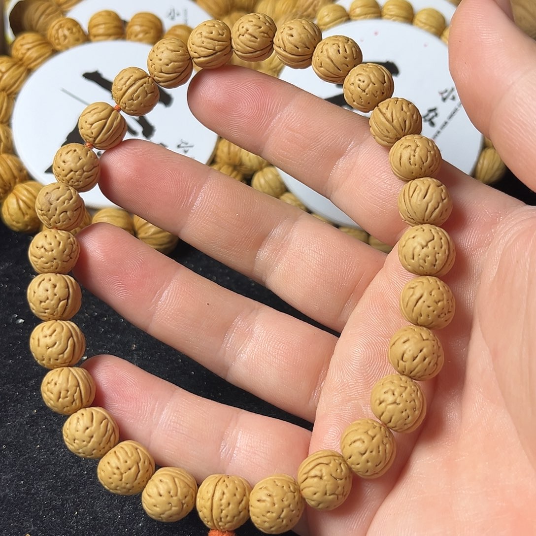 桃核手串12尺寸野生金丹手持