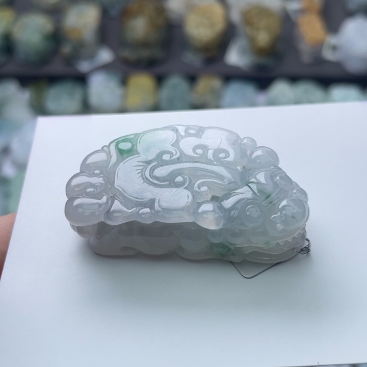 翡翠颈饰未镶嵌貔貅