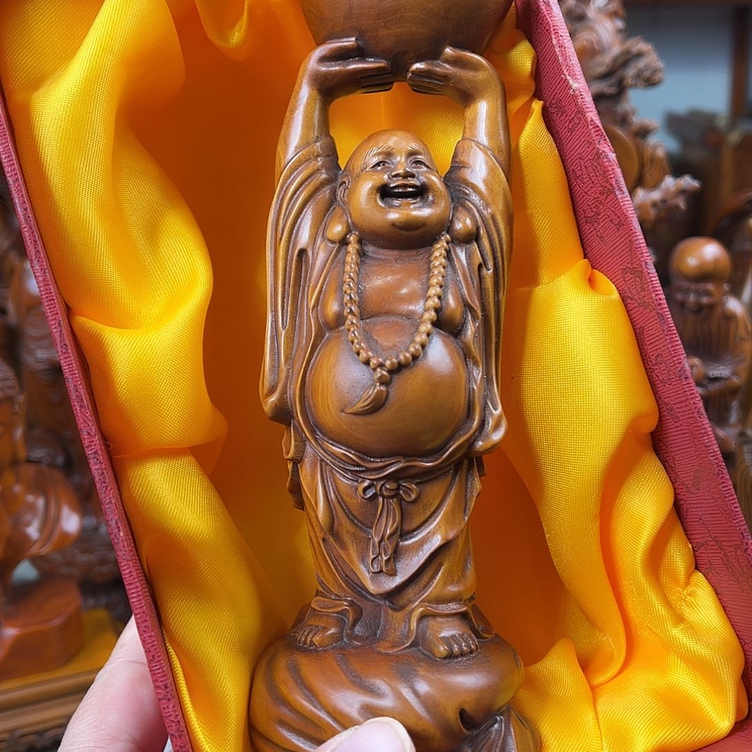 黄杨木黄杨木雕刻高度18厘米