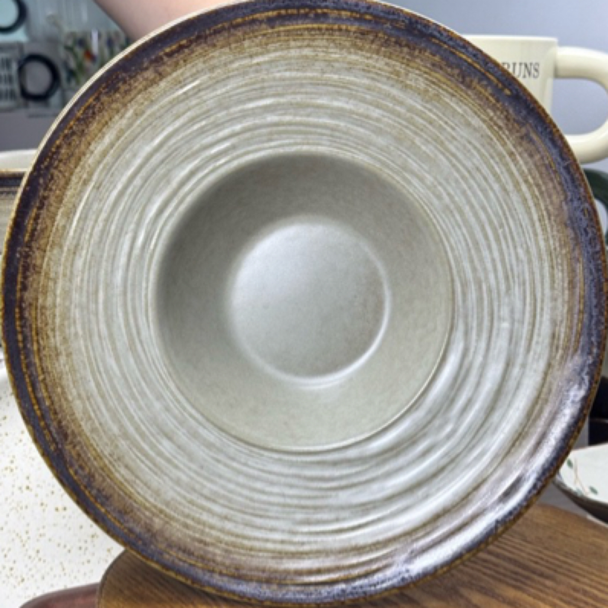 粗陶餐具创意草帽盘汤盘家用商用餐具大号特色西餐盘