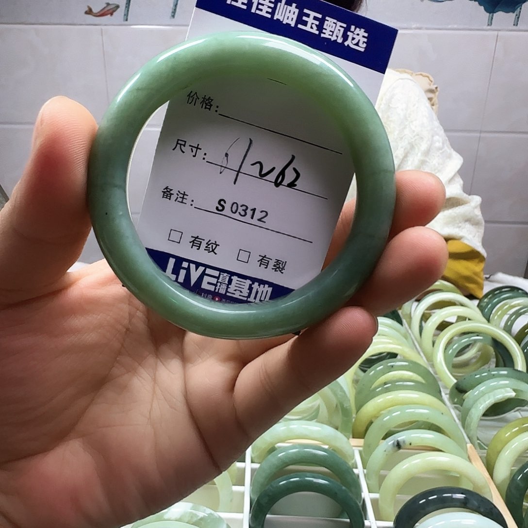 蛇纹石玉手镯未镶嵌s 0312