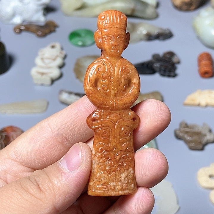 和田玉未镶嵌颈饰19