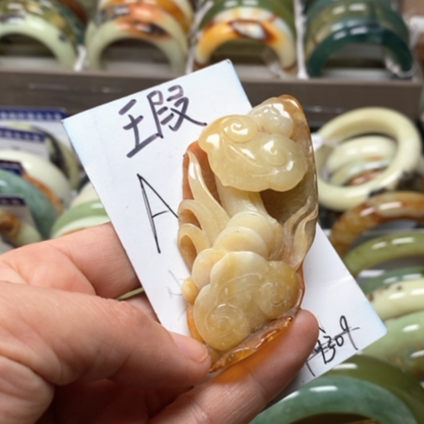 【闪购商品】蛇纹石玉手镯未镶嵌