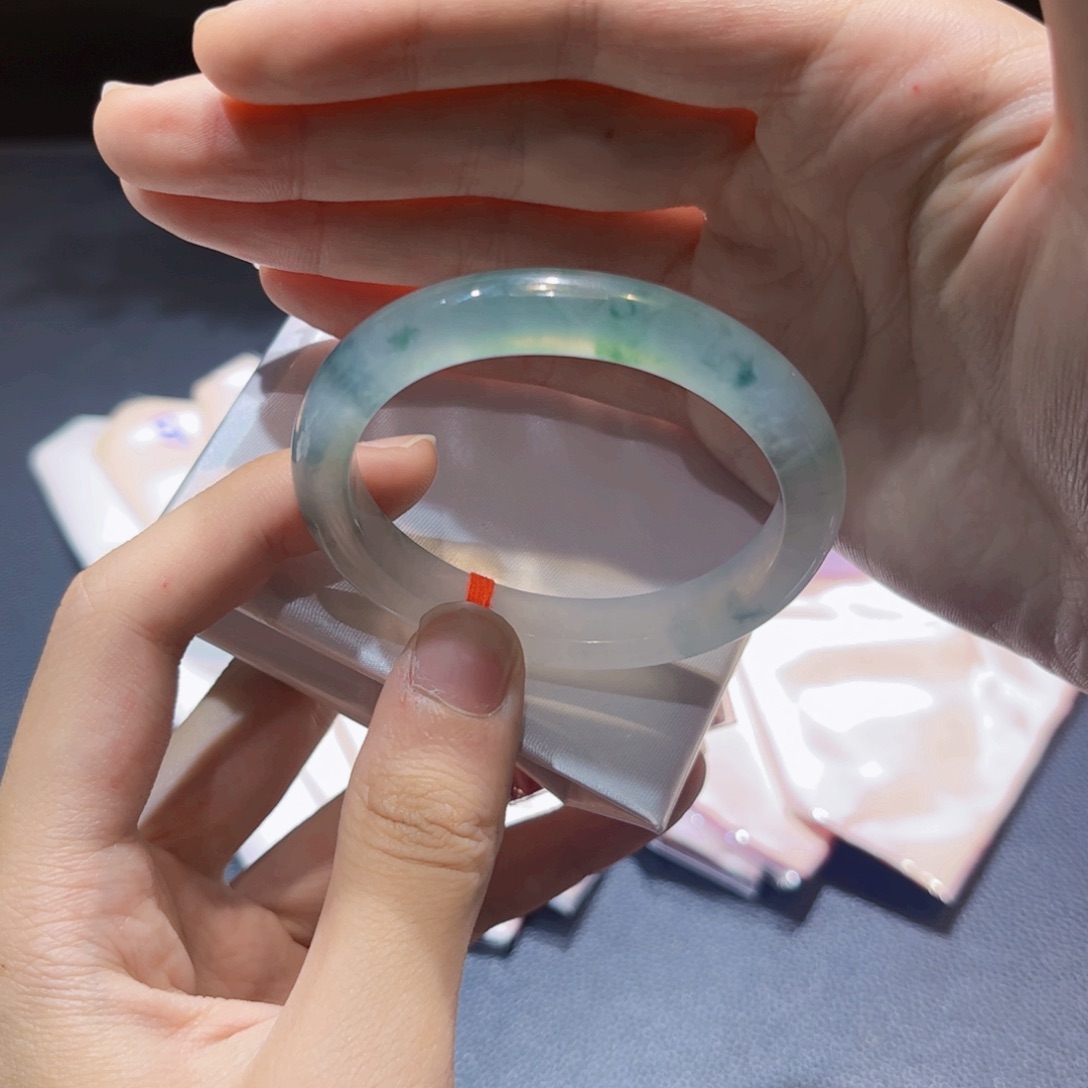未镶嵌手镯翡翠翡翠手镯51圈口贵妃
