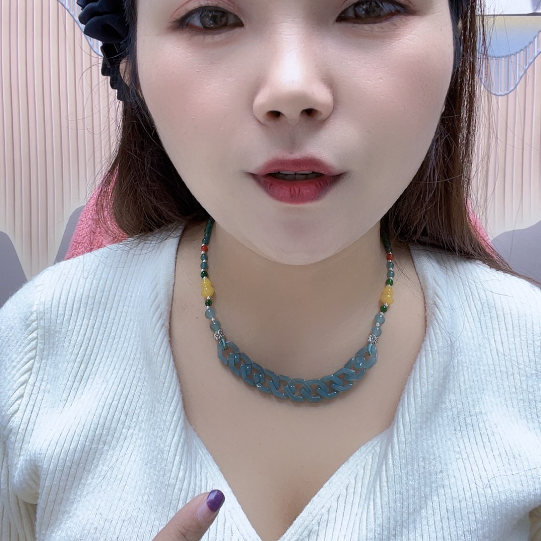 花岗石纯铜锡合金纯铜项链