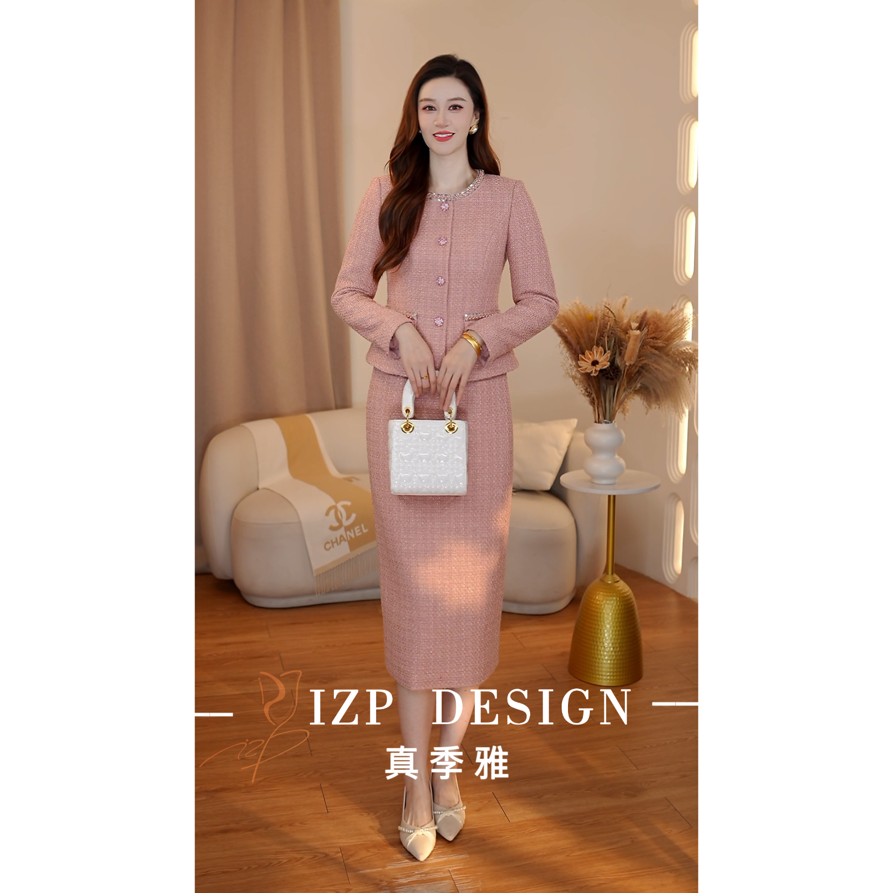 IZP【冬季上新】真季雅 <馨香>小香风两件套装PM41580+82280
