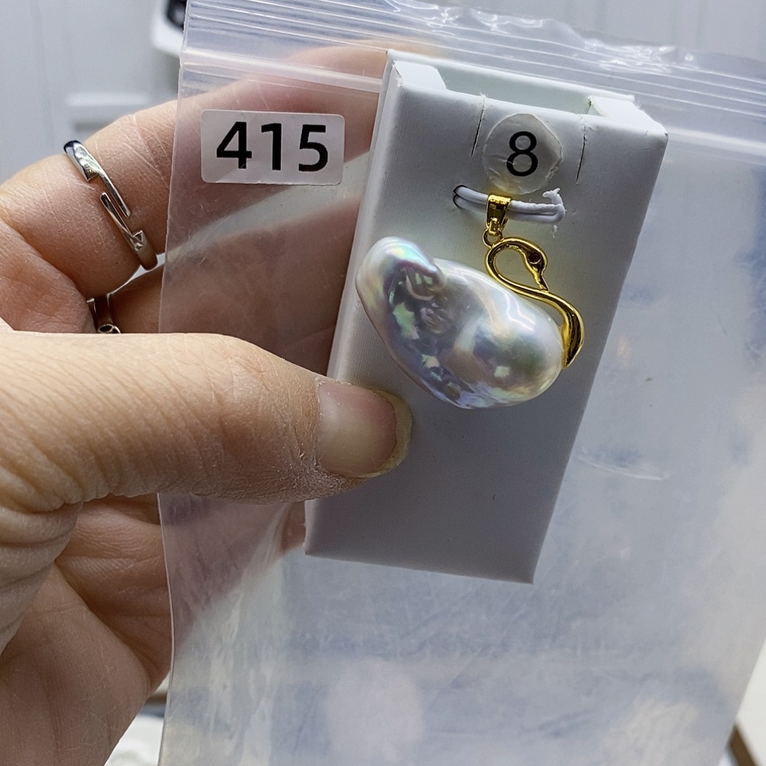 颈饰合金淡水珍珠