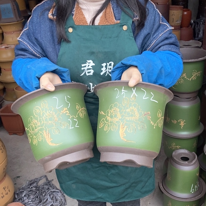 紫砂花盆盆栽花卉苗木种植