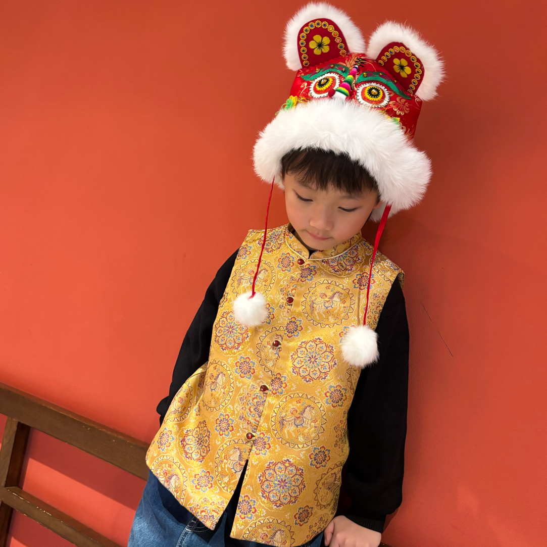 【虎镇五毒】 金线 男女童 新中式马甲 百搭款加棉坎肩 新年拜年服