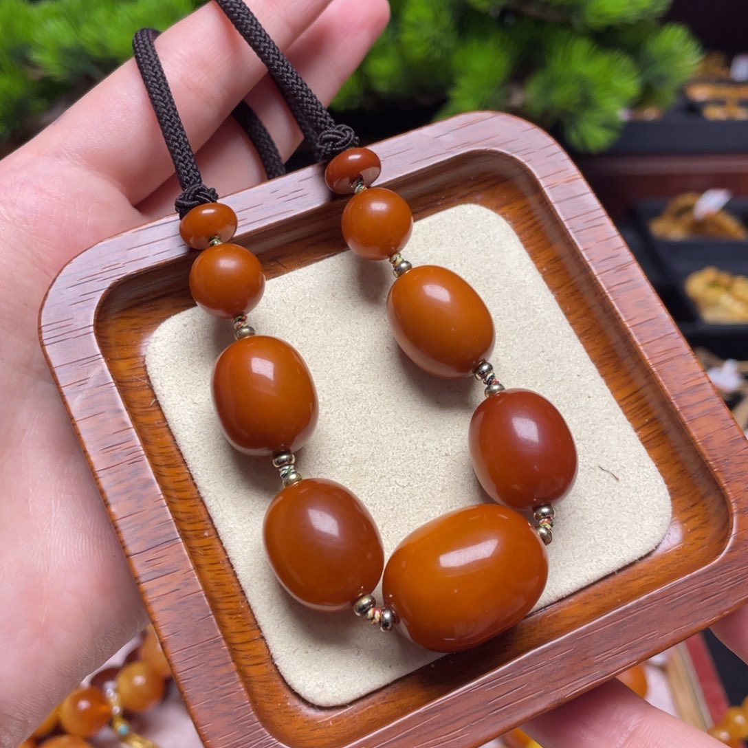 蜜蜡颈饰未镶嵌项链