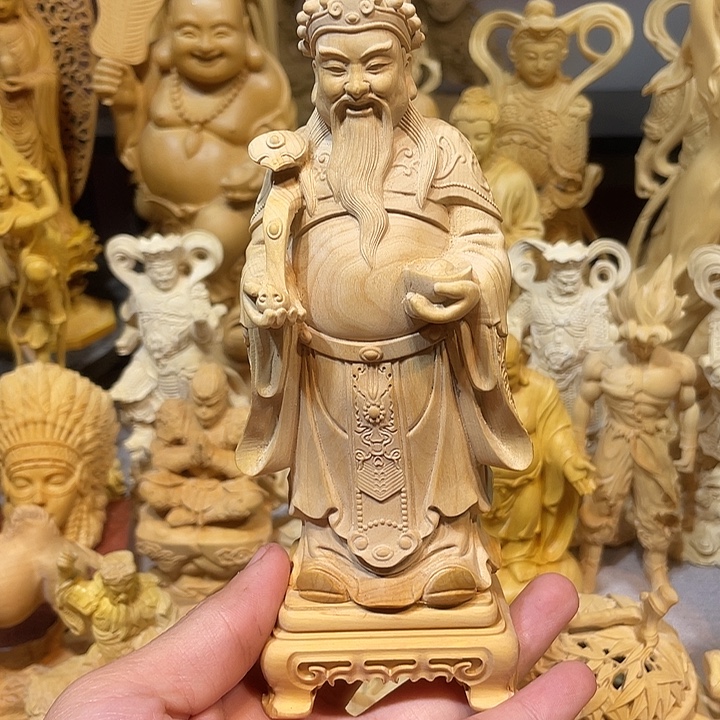 黄杨木小叶瑕疵财神
