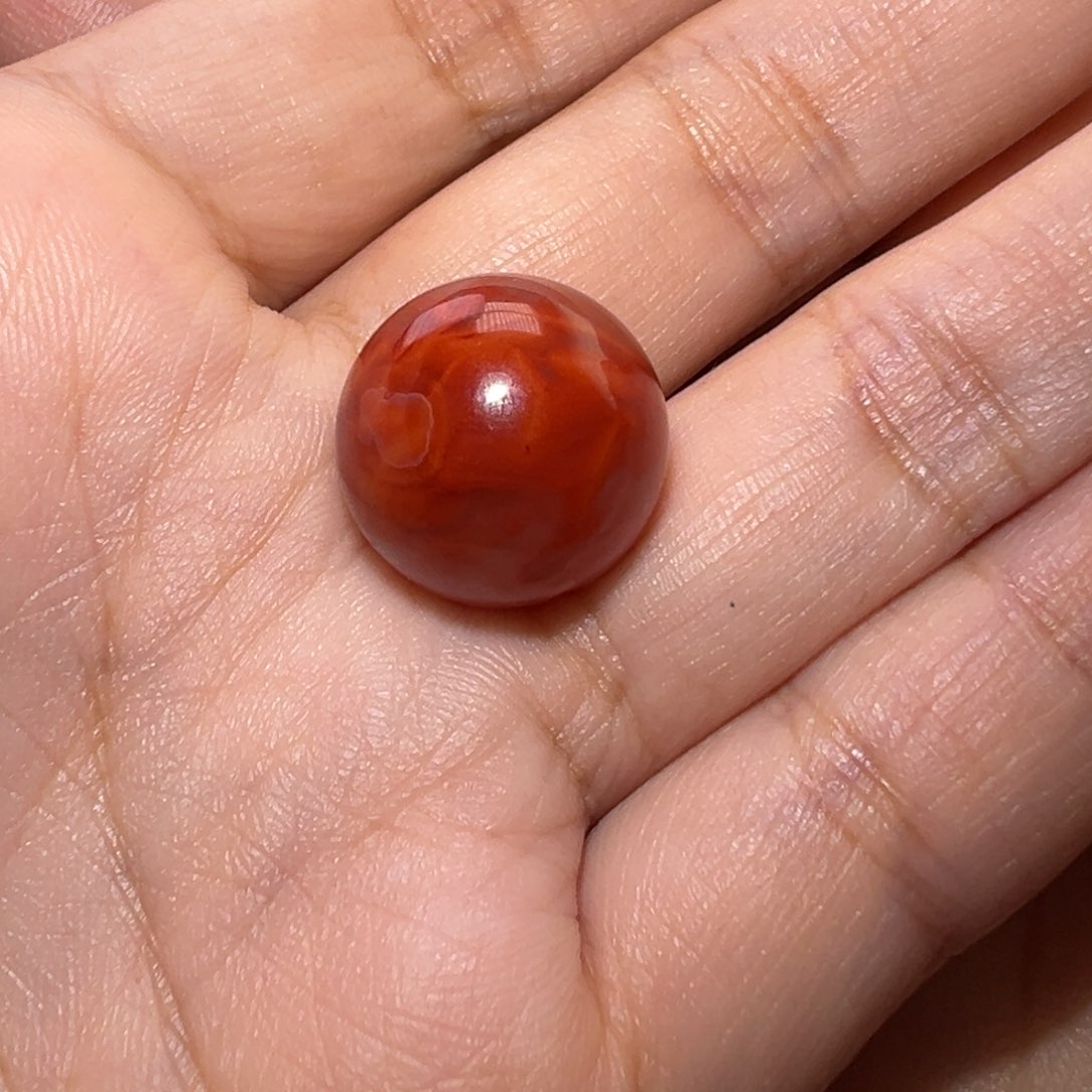 南红玛瑙珠宝奇石未镶嵌静**心圆珠福利价