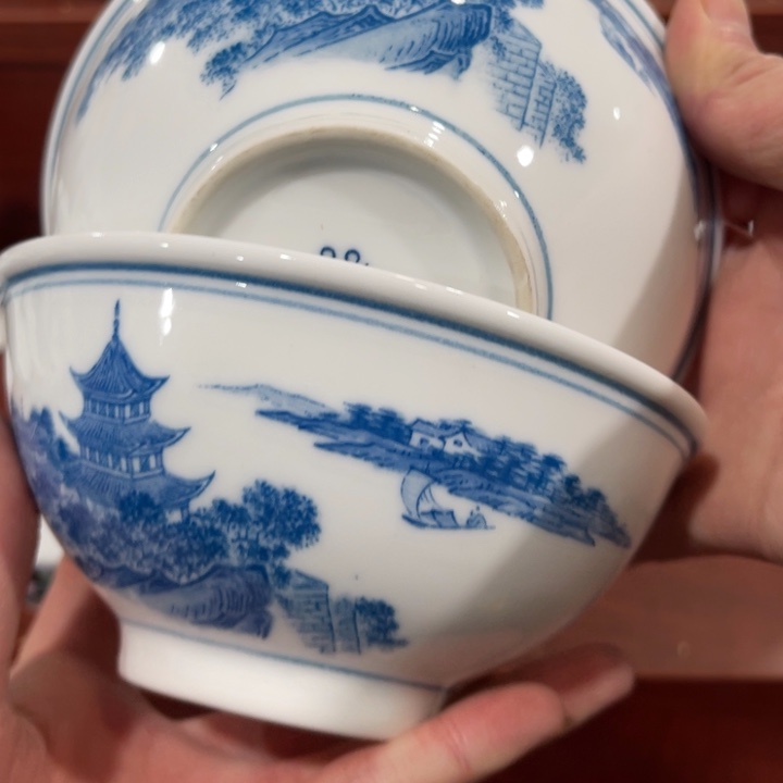 醴陵高温瓷器炸福利釉下12厘米