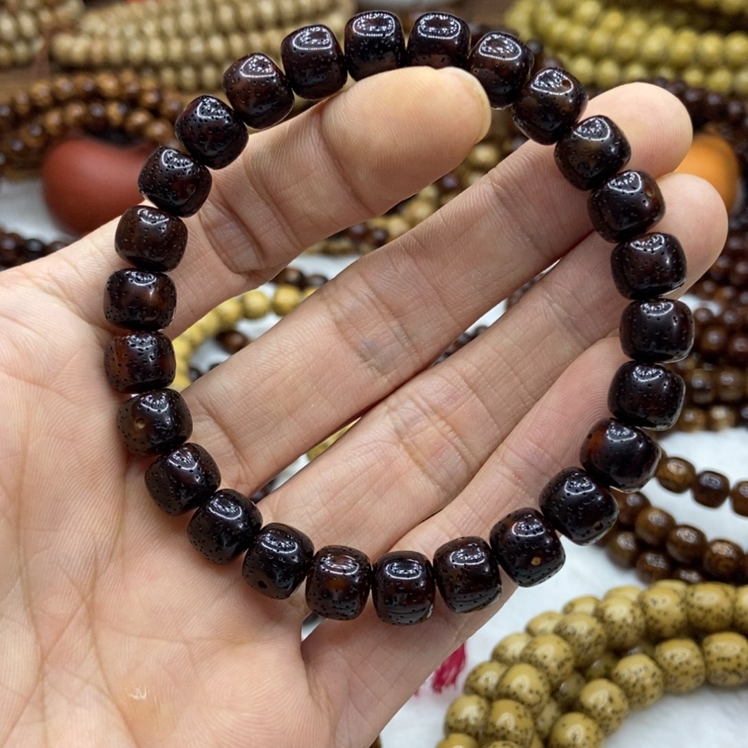 星月菩提手串开****哥黑金8-9