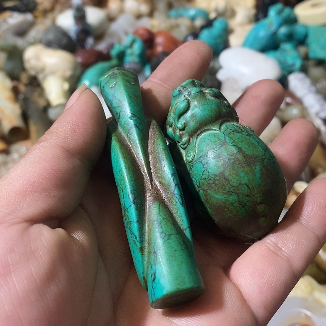 二***镜和田玉（糖玉）未镶嵌挂件