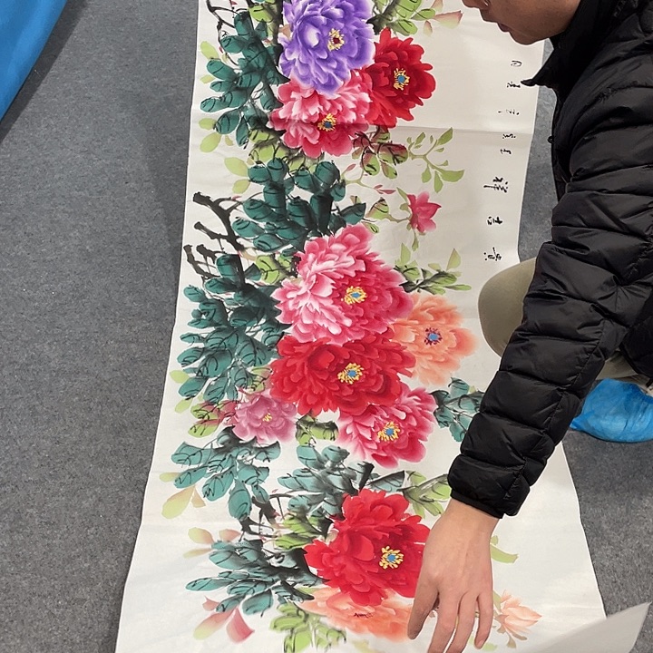 国画今天上午国画作品展示