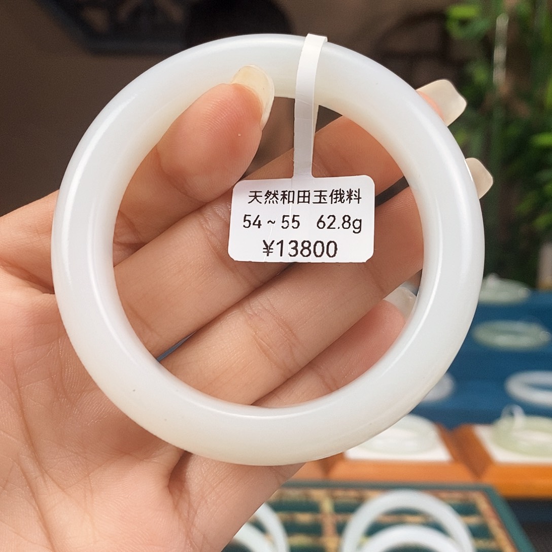 和田玉手镯未镶嵌E002
