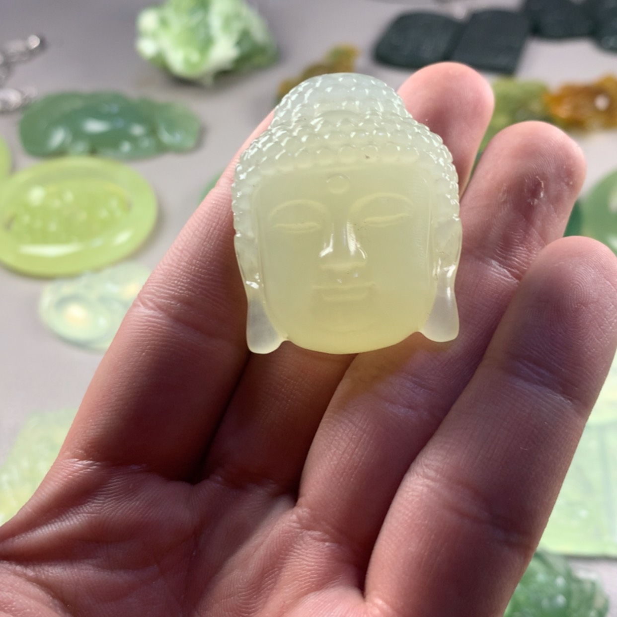 【闪购商品】蛇纹石玉岫玉未镶嵌