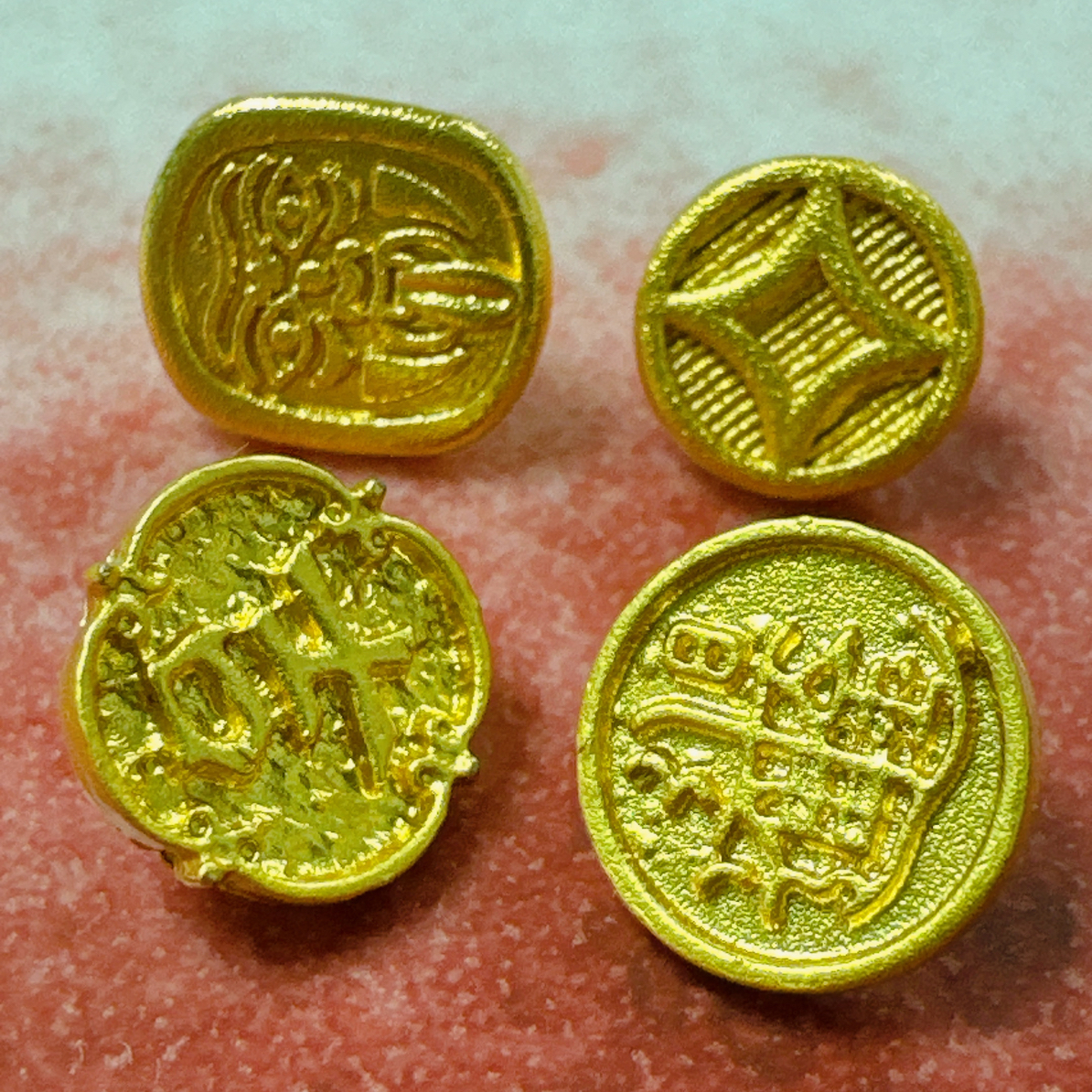 新中式国风金属扁扣子旗袍汉服古装香云纱宋锦辅料纽扣