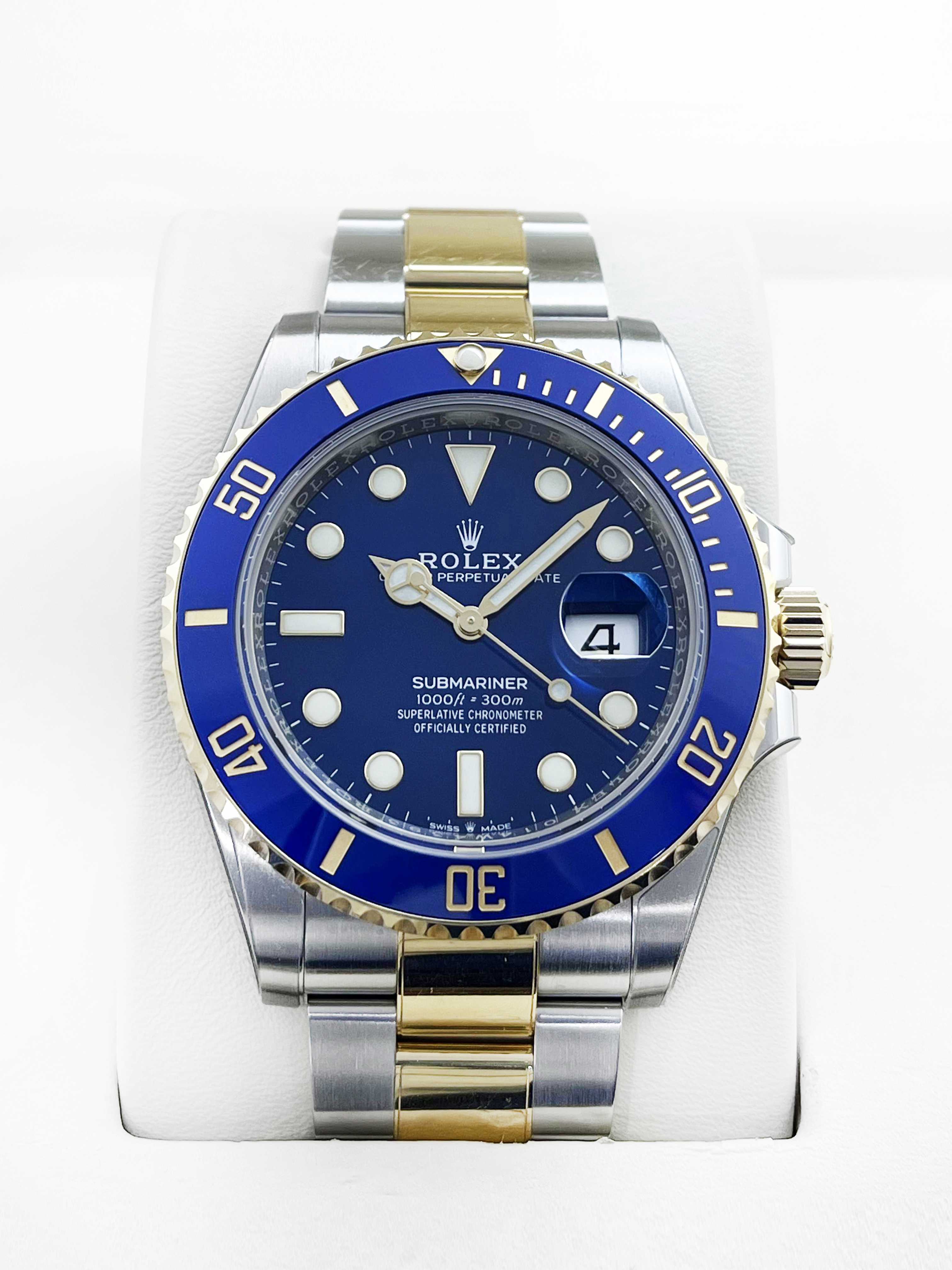 99新 Rolex/劳力士 云时臻品/间金蓝/22年全套/41mm