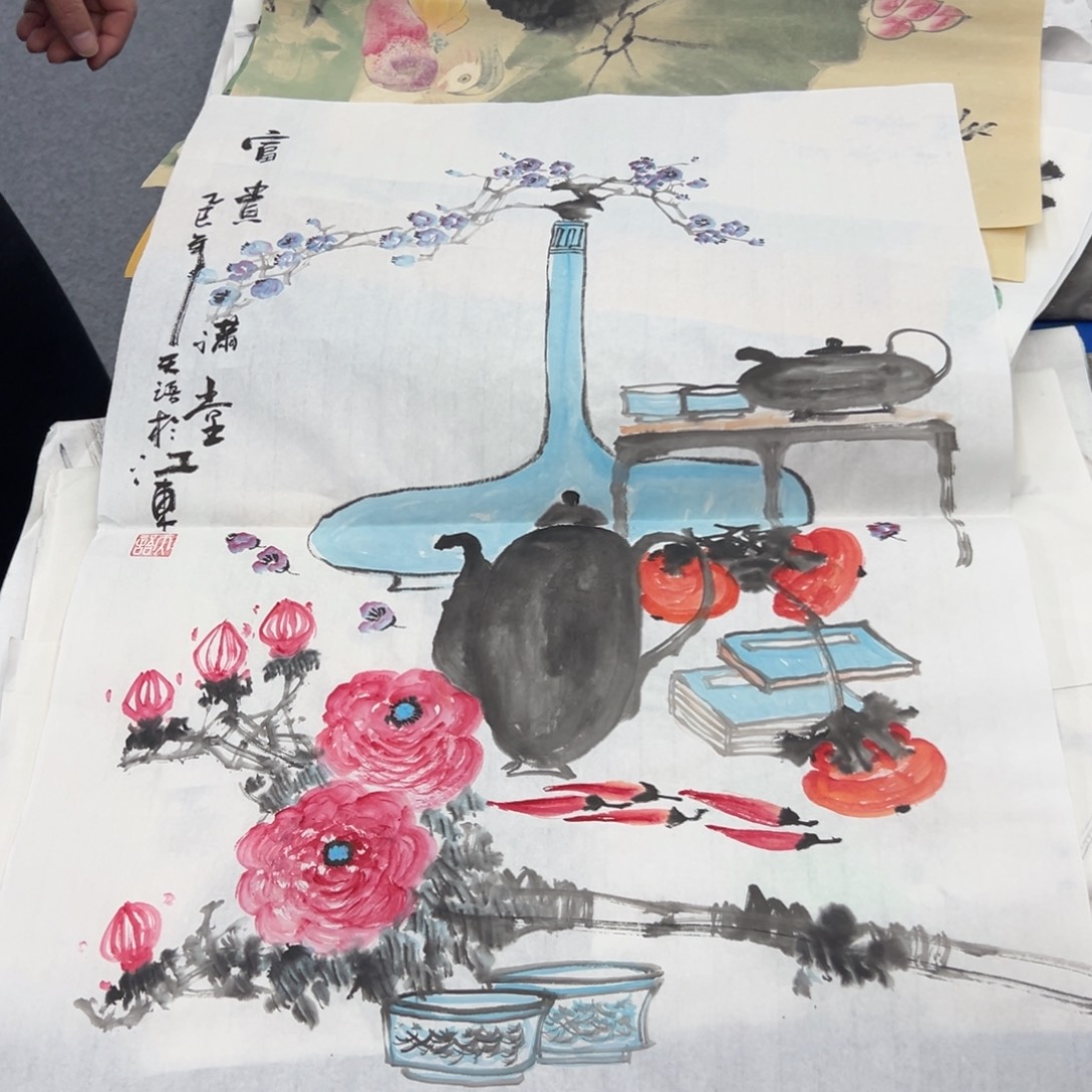 国画宣纸纯手绘字画