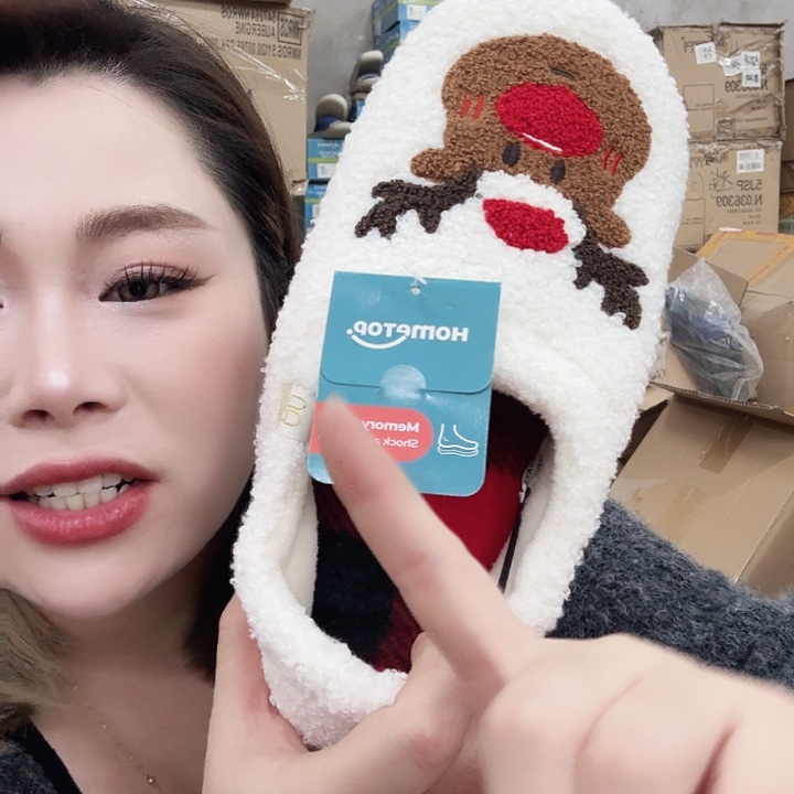 棉化纤白色小鹿包跟38-39码