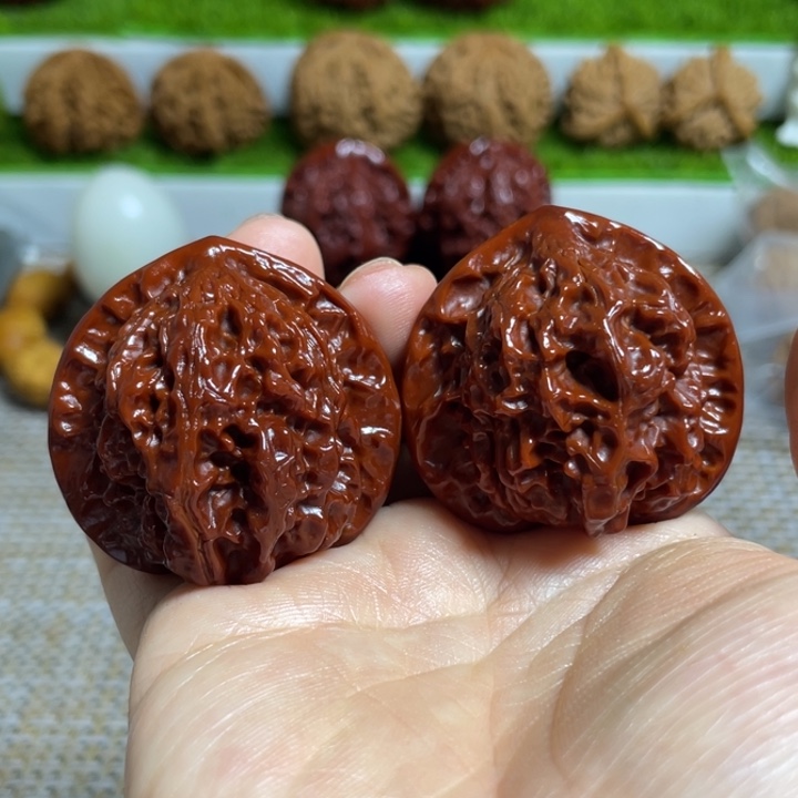 文玩核桃把件野官帽