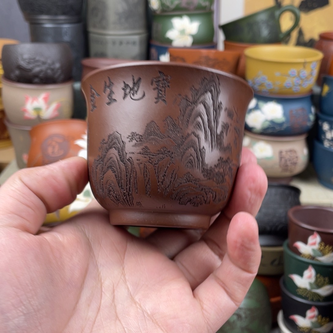 紫砂茶杯紫砂茶杯